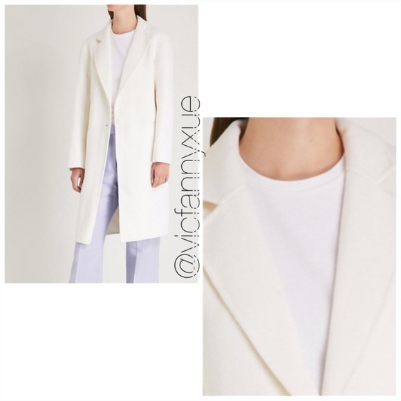 Sandro Dilan double face long wool coat xs - Picture 2 of 9